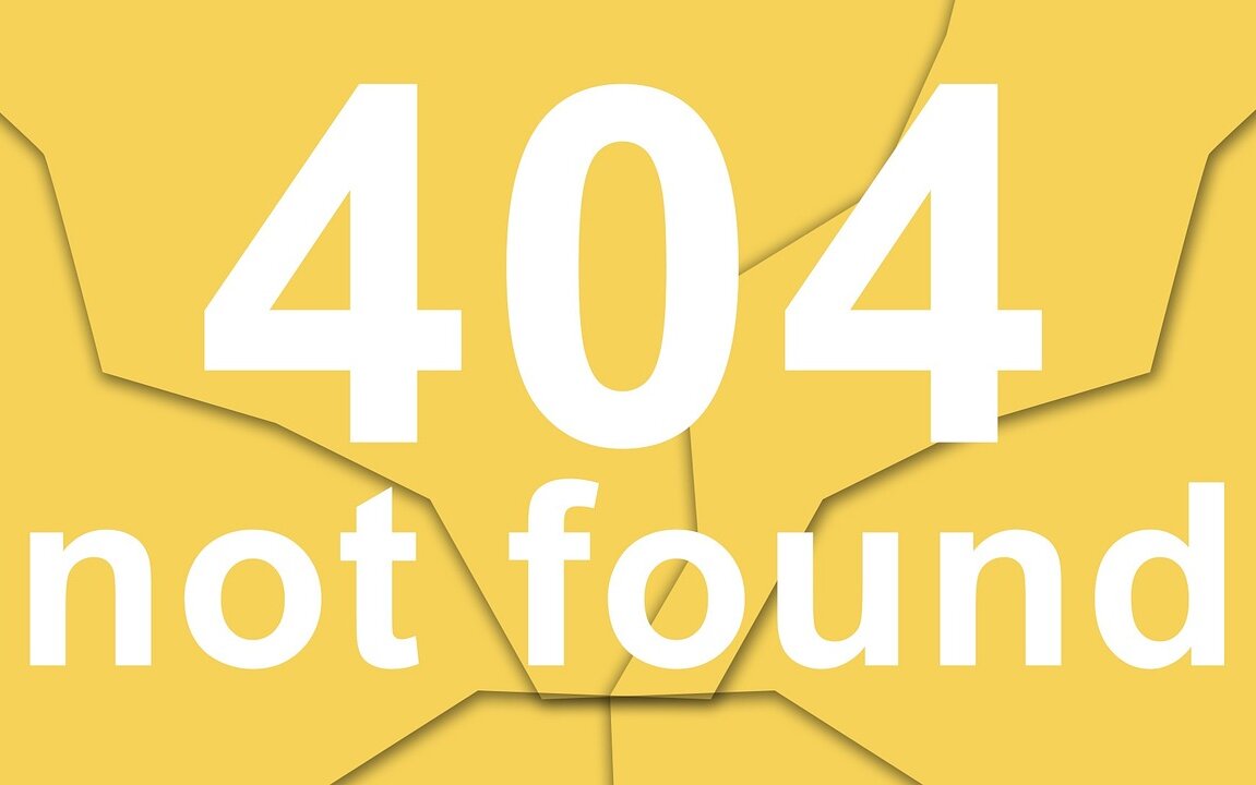 404 Error page